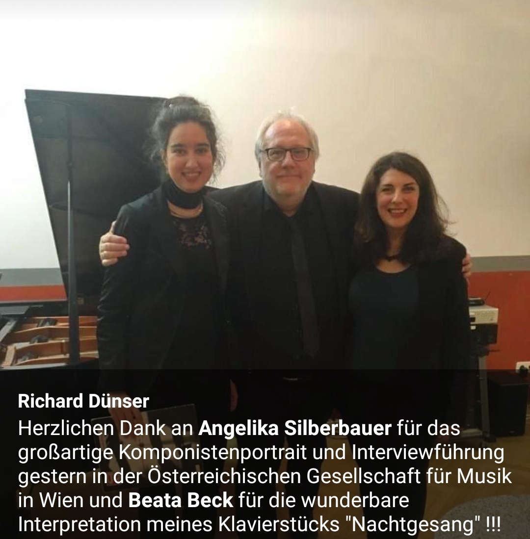 Komponistenporträt Richard Dünser - Österreichische Gesellschaft für Musik